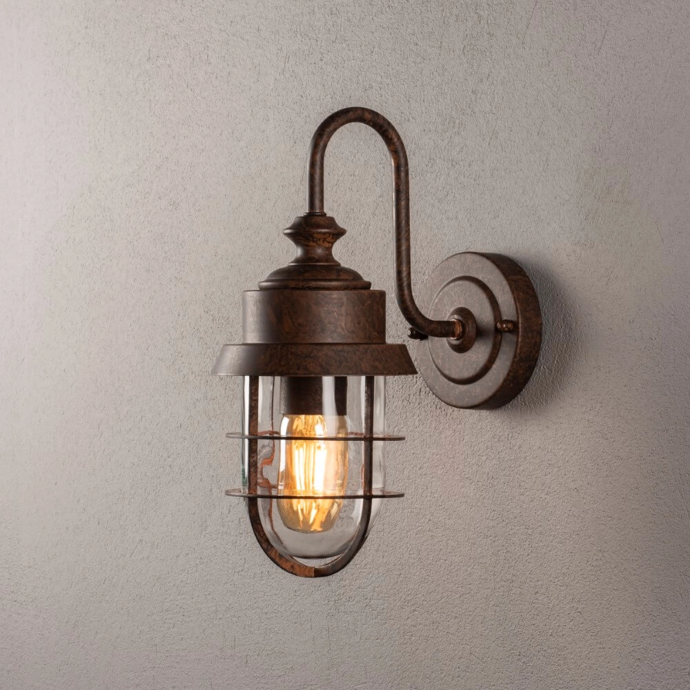 Rostbraune Außenlampe Cerignola KonstSmide 7318307351972