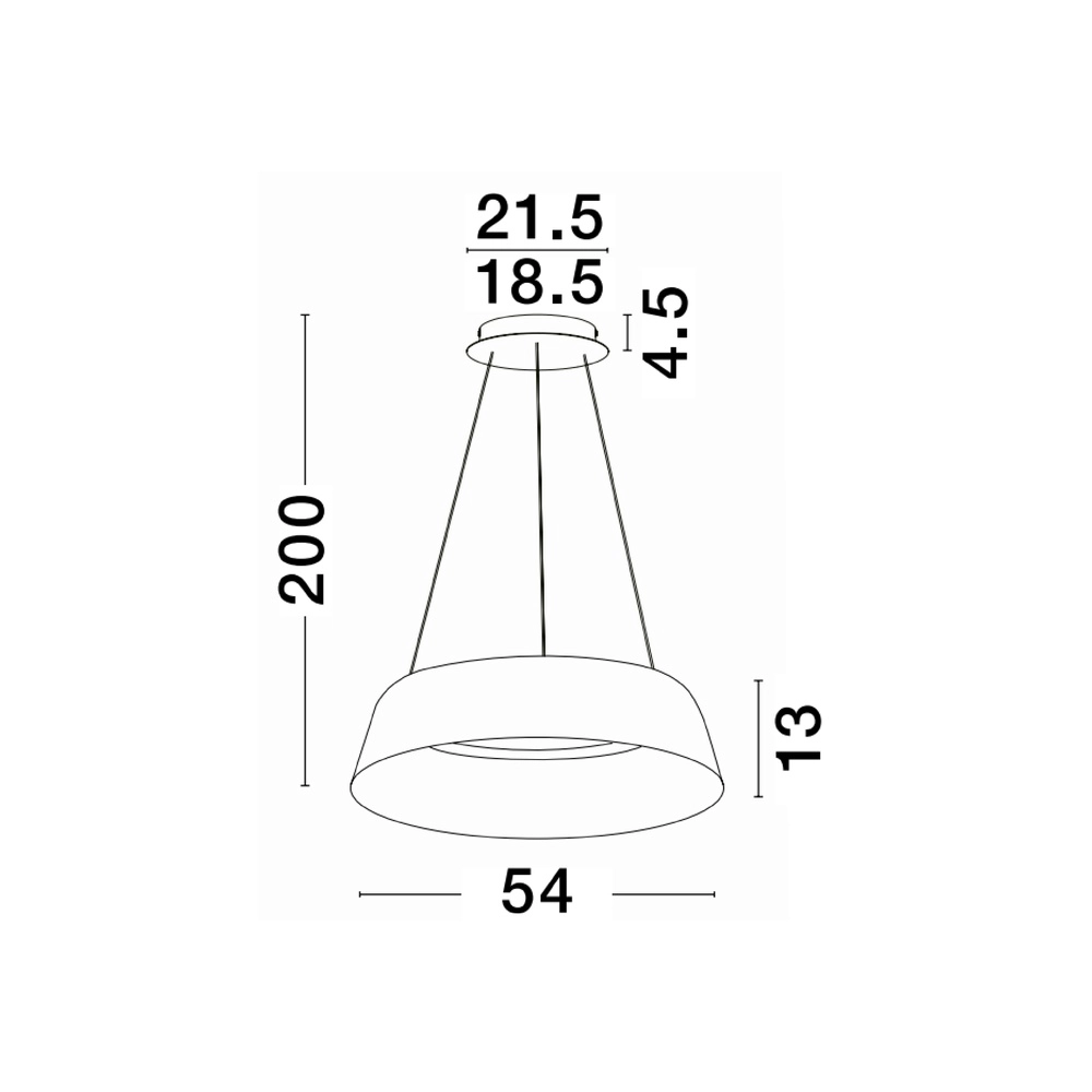 Pendelleuchte Alba schwarz Ø 54cm Lyora 5212017439031