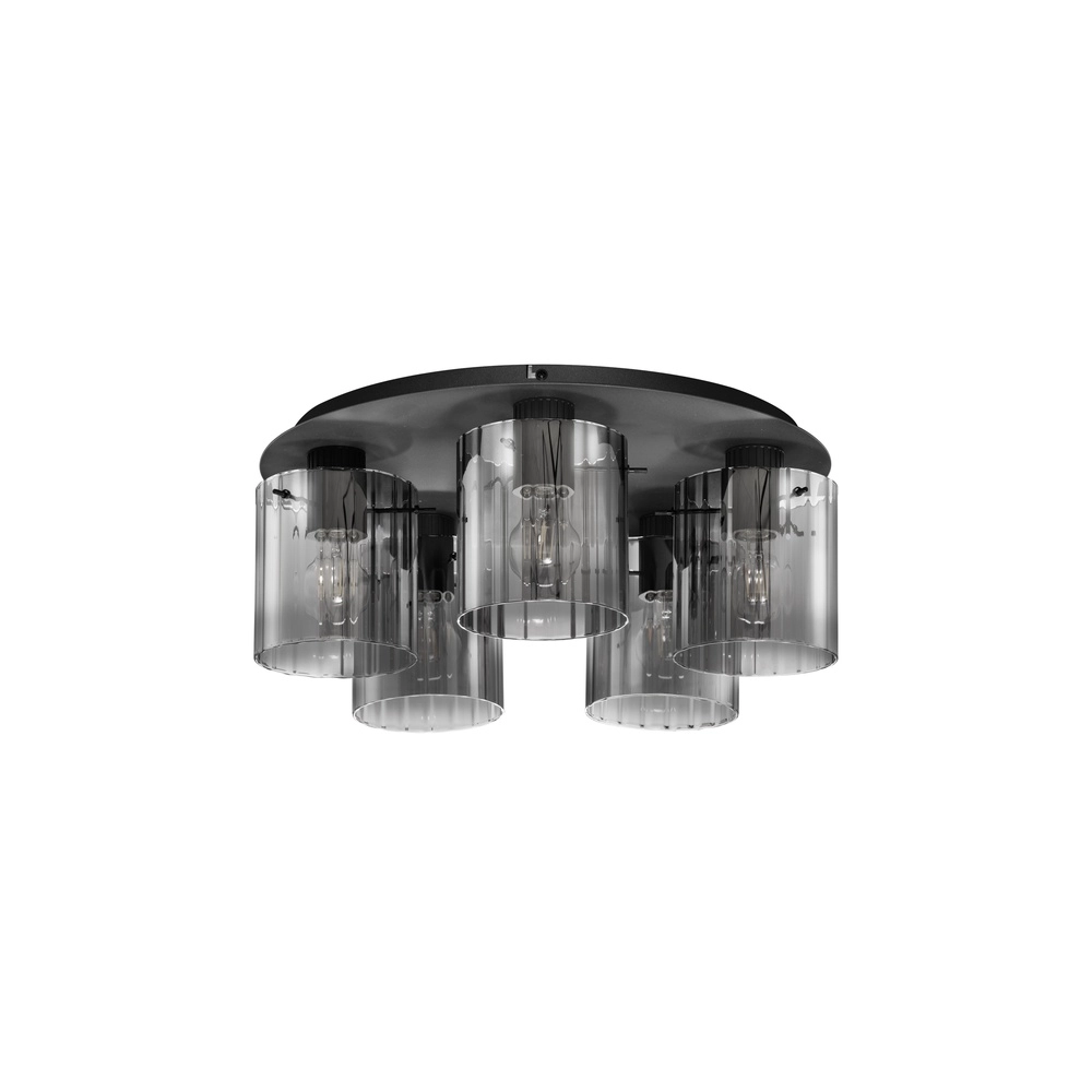 Design-Deckenleuchte Mirbi 5-flammig schwarz Lyora 5212017468468