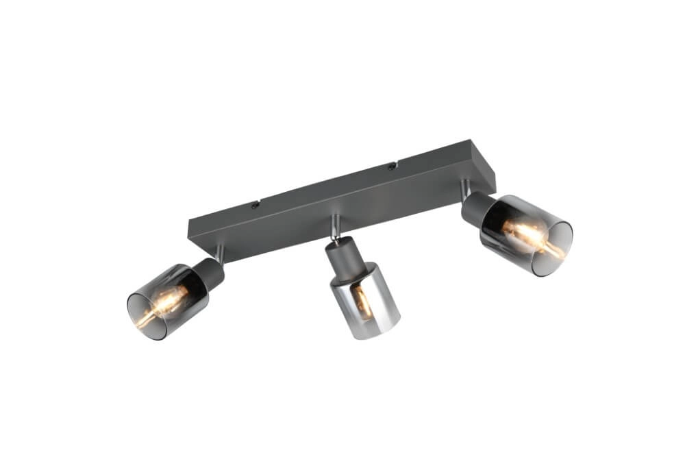 Deckenleuchte mit 3 Leuchten Cadiz Schwarz Trio 4017807615777
