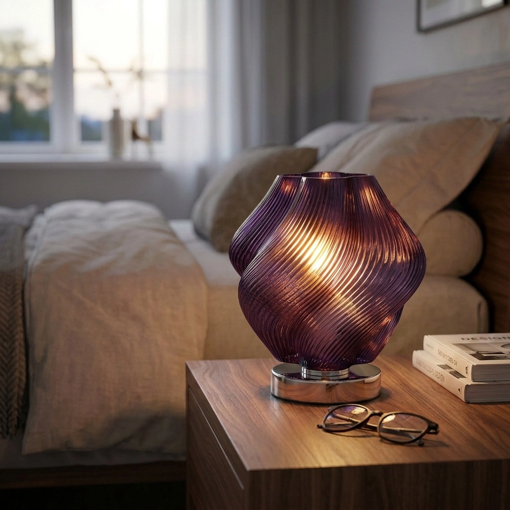 Tischlampendesign Vicenne Lila