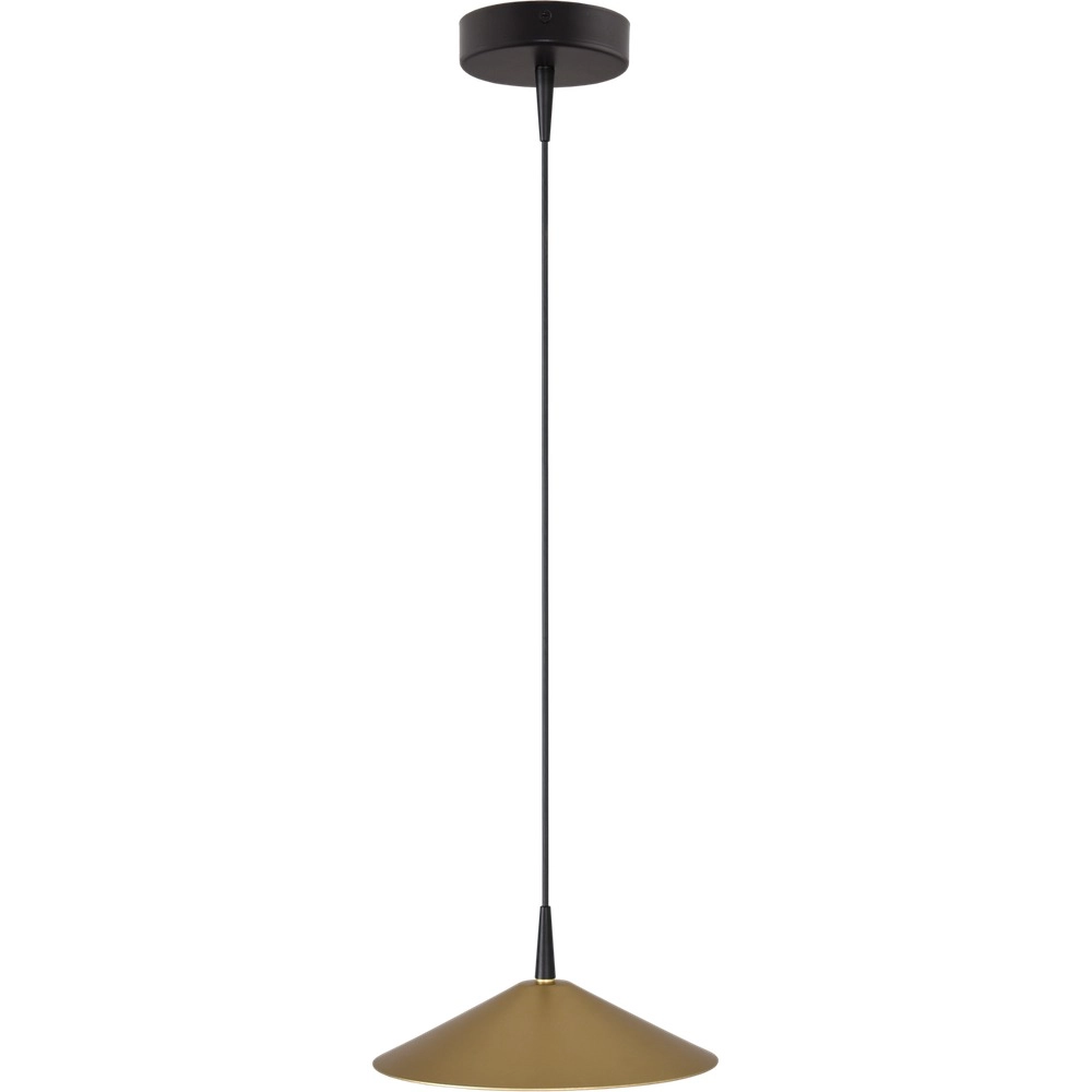 Design-Pendellampe Ceppo schwarz mit goldener Ø 22 cm
