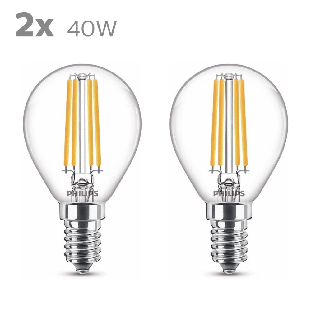 4,5W - E14 - 2700K - 470 lumen 2er-Set Philips 8718699777630