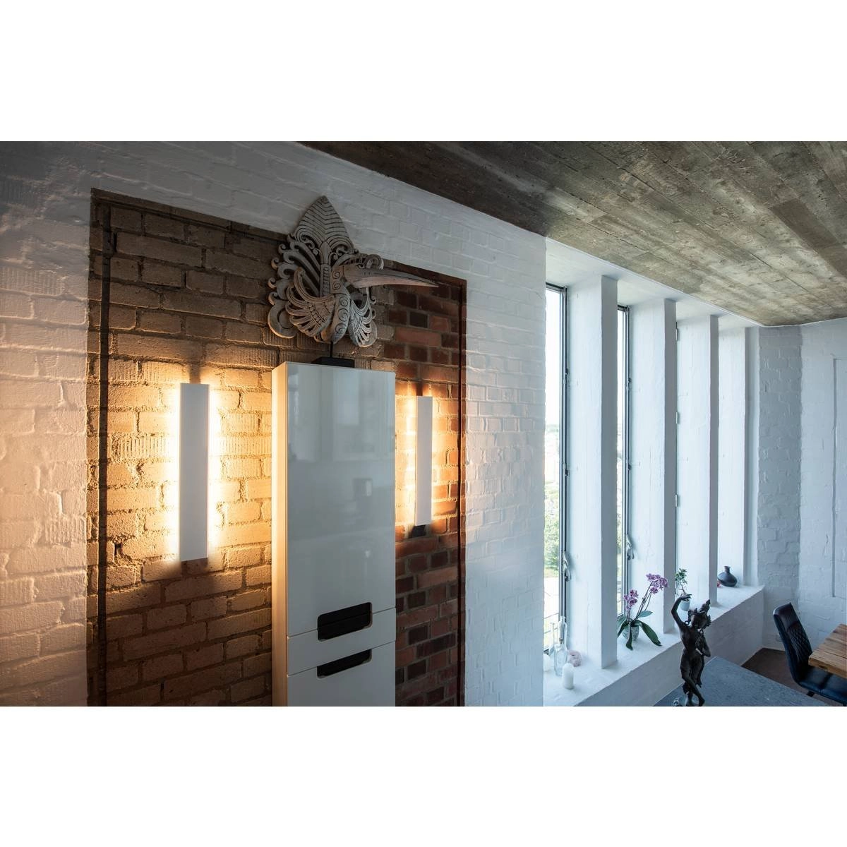 Längliche Wandleuchte Direto 60cm weiß SLV 4024163248914