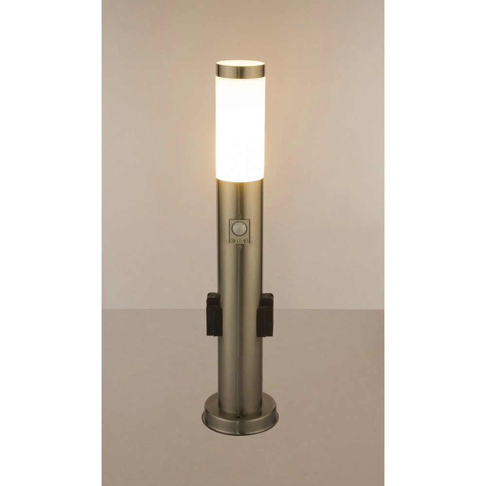 Gartenlampe Boston I Edelstahl mit Sockel Globo 9007371353026