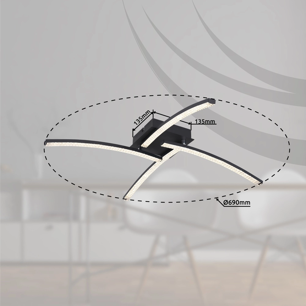 Design-Deckenlampe Jules Schwarz Globo 9007371421602