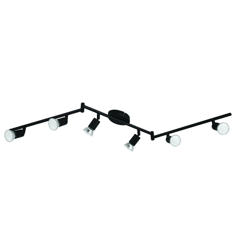 Deckenlampe Buzz-Led 6-Licht Schwarz