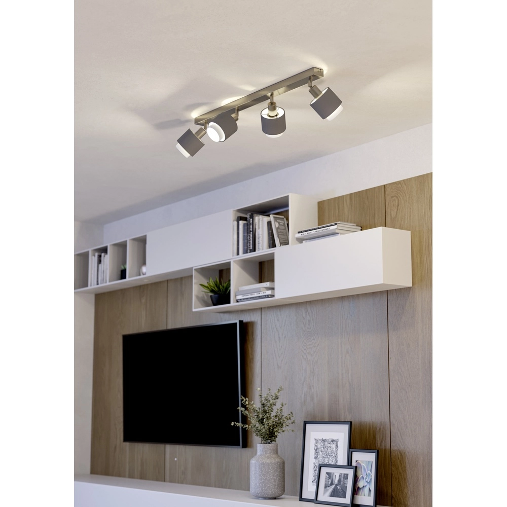 4-Licht Deckenlampe Bellizzi Edelstahl – 2x E14 Eglo 9008606304394