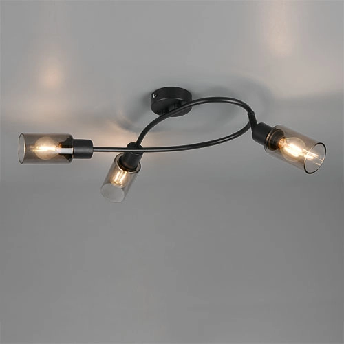 Design-Deckenlampe Mars 3-Licht Schwarz