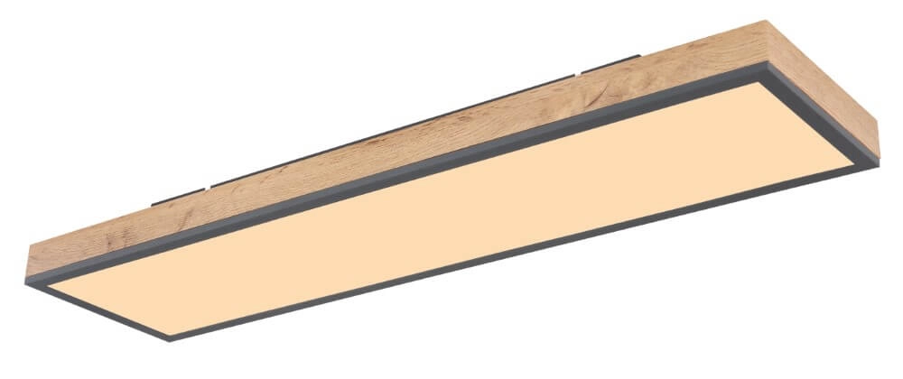 LED-Deckenleuchte aus Holz Doro 80x20cm