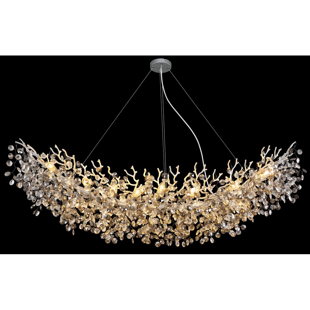 Pendellampe Queena Silbergrau 150 cm Globo 9007371533695