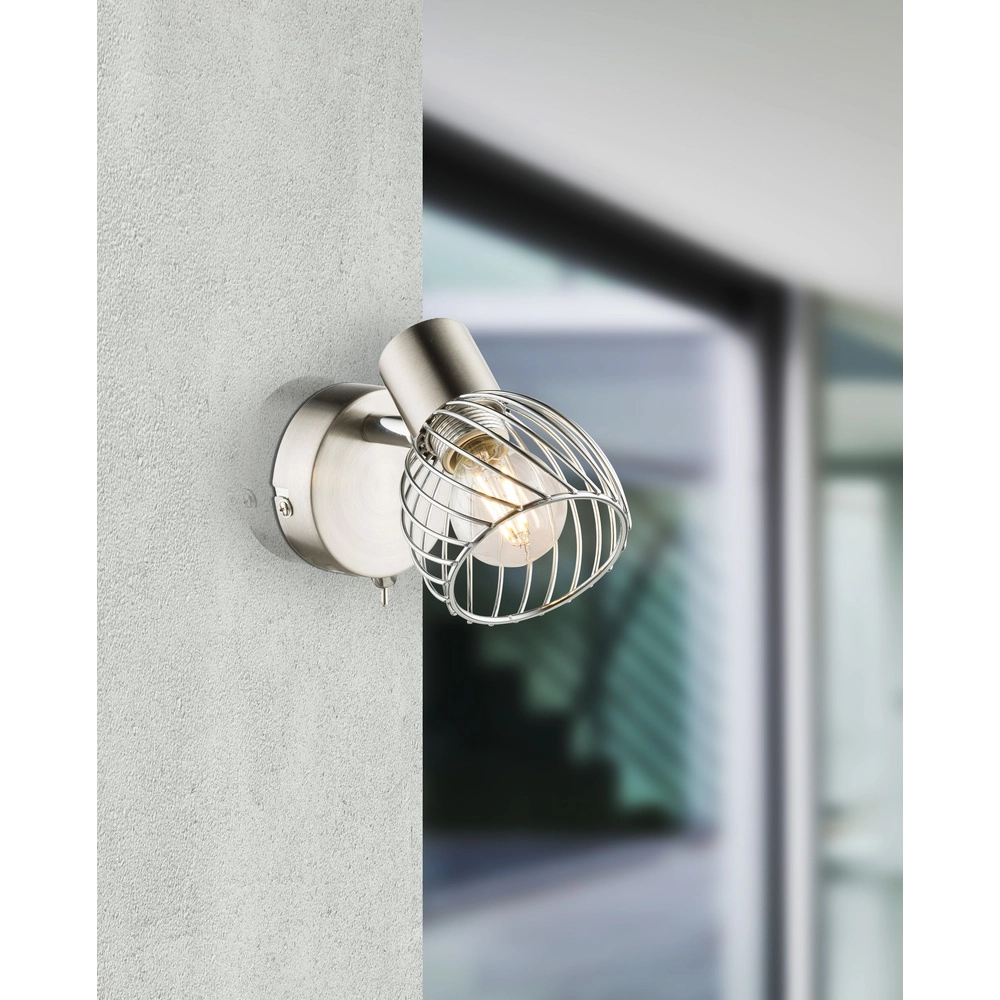 Wandlampe Texas Nickel Globo 9007371356898