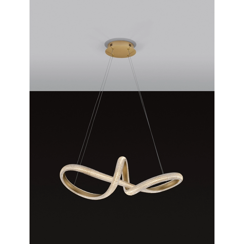 Pendelleuchte Medora Locke gold 75cm Lyora 5212017433442