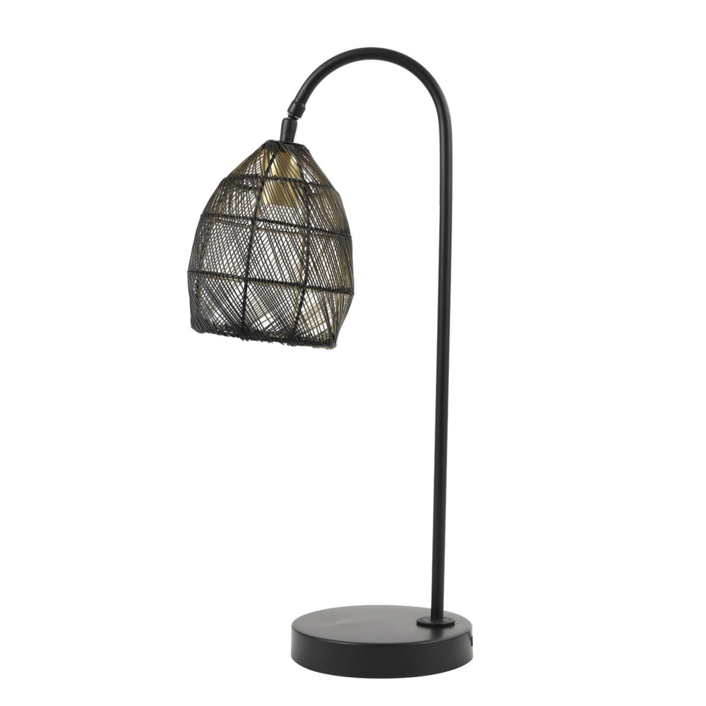 Tischlampe Meya Schwarz