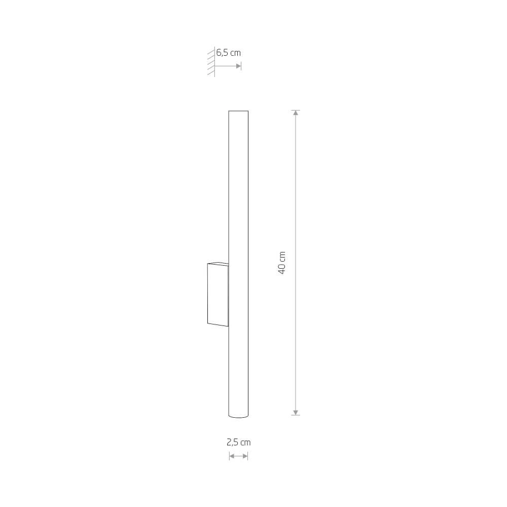 Schlanke Wandleuchte Laser Lyora 5903139804790