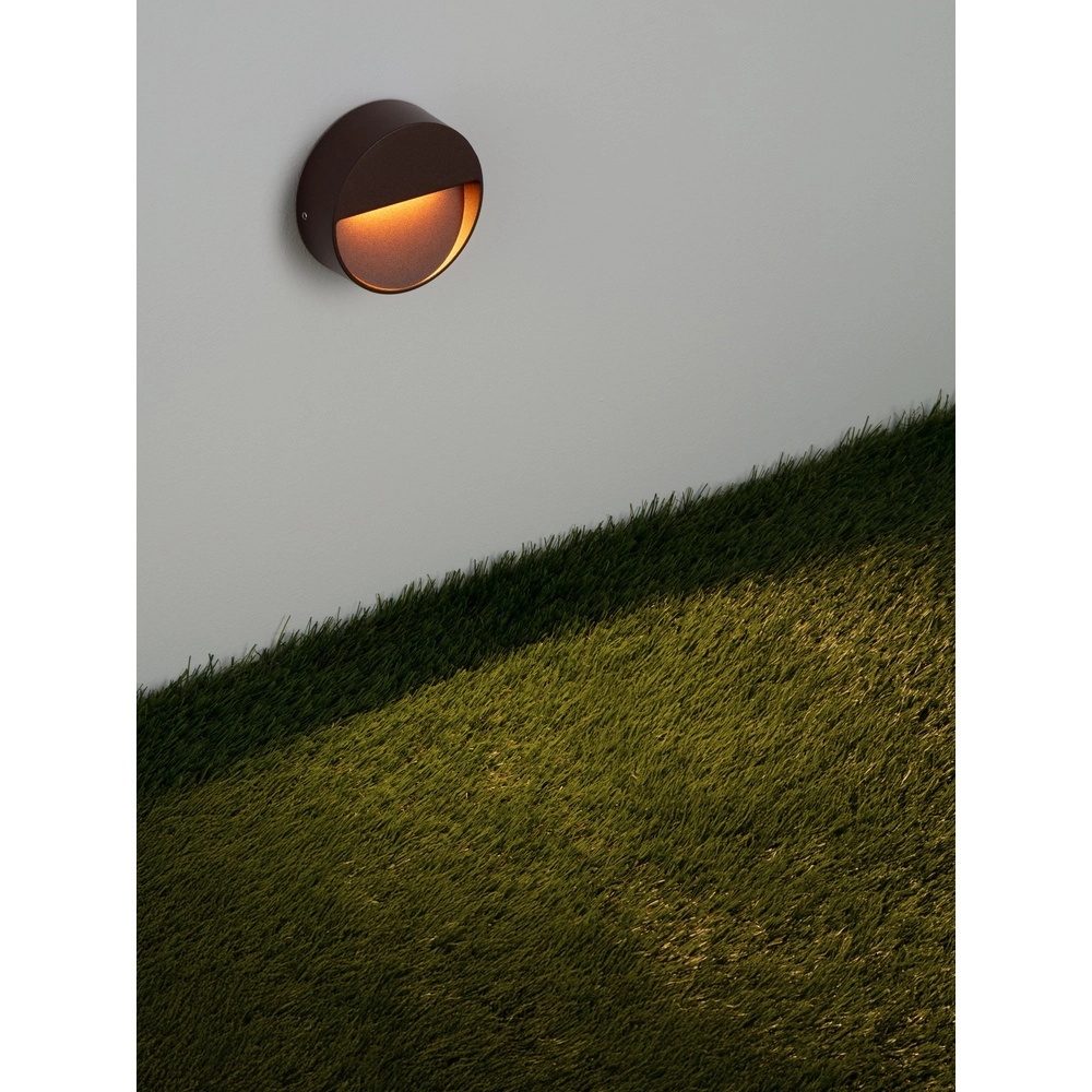 Runde Wandlampe Sete Rostbraun Lyora 5212017497932