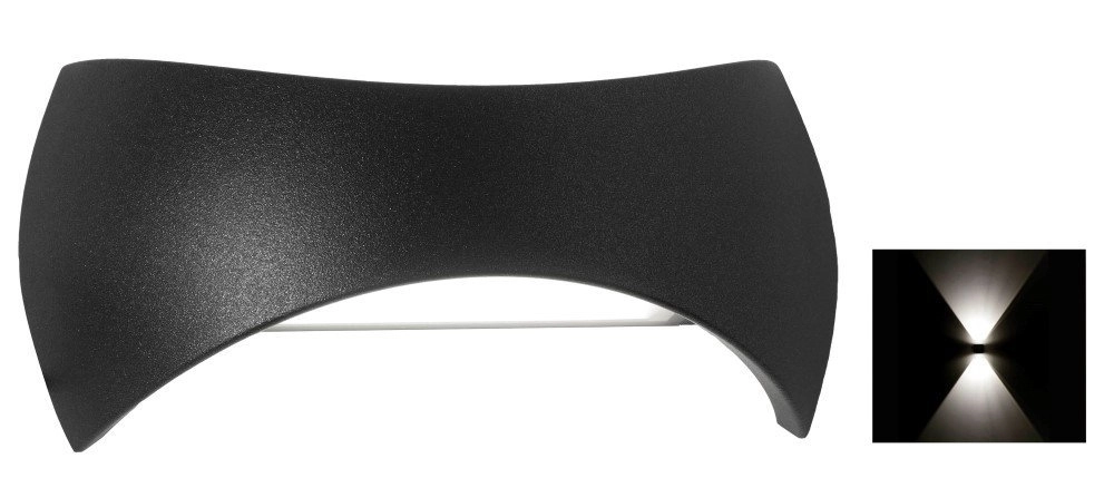 Up - Downlighter Oval 12cm Anthrazit