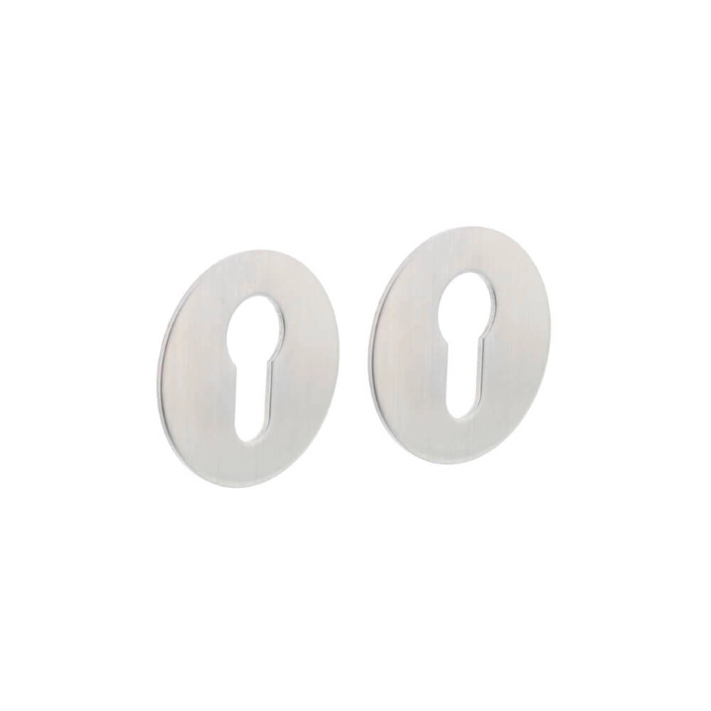 Set mit 2 Zylinder-Rosetten Tira selbstklebender Edelstahl Intersteel 8714186586501