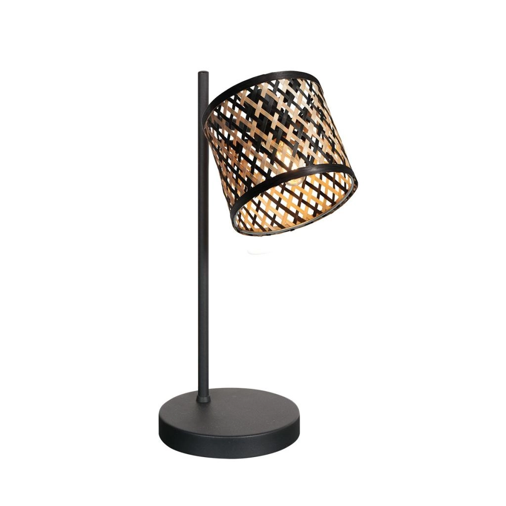 Tischlampe Sumba mit Bambuskappe Ø12 cm Steinhauer 8712746182859