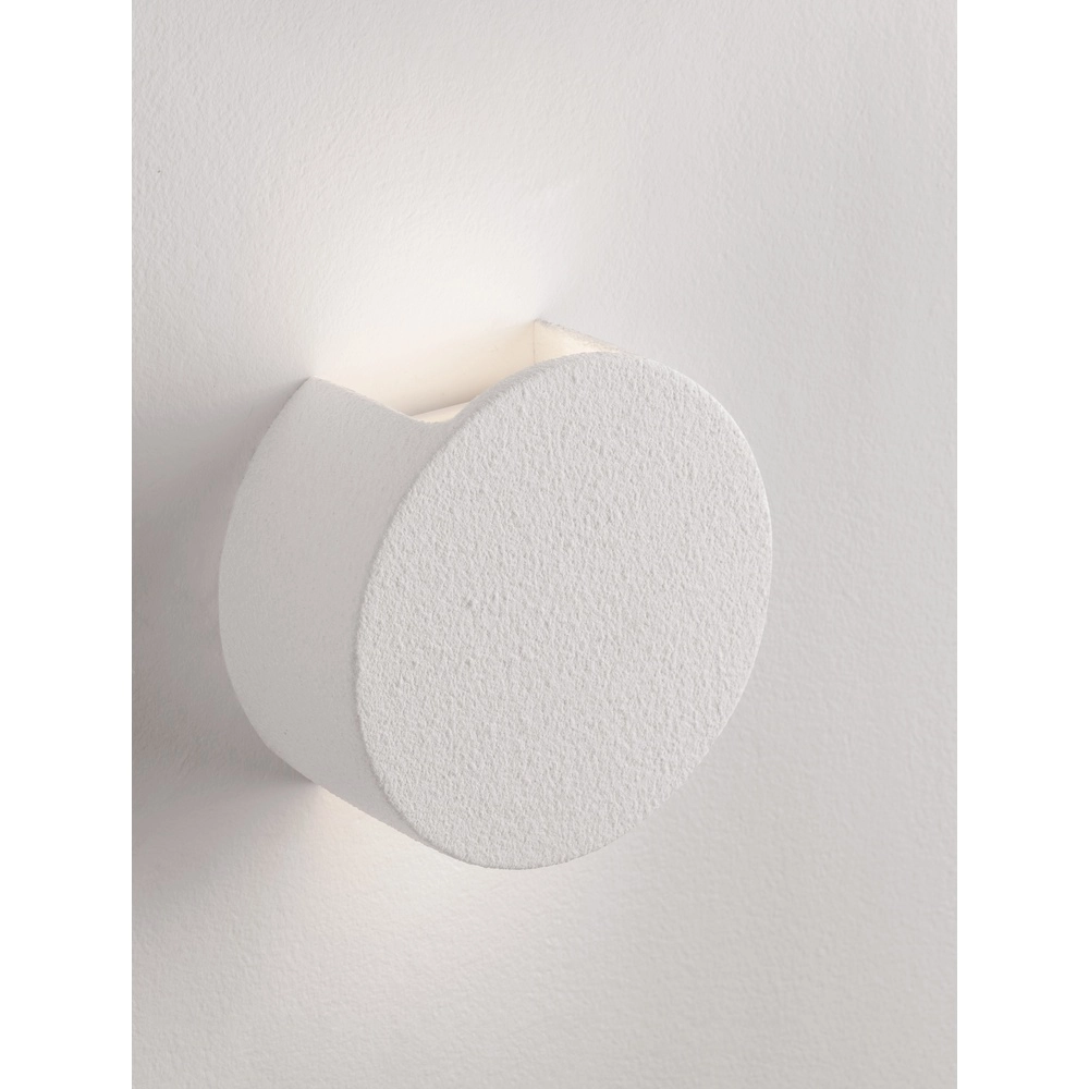 Runde Wandleuchte Awa weiß Ø 15,5cm Lyora 5212017479266