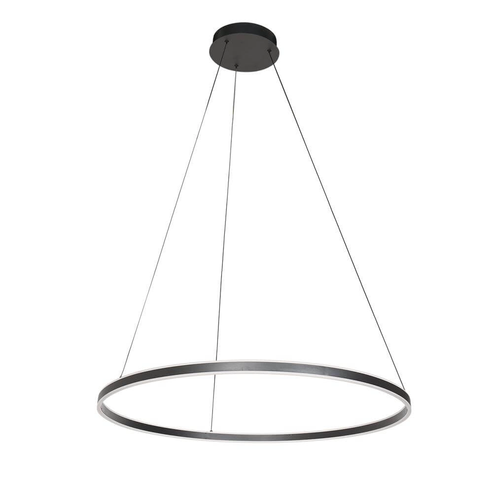 Design-Pendelleuchte Ringlux schwarz Ø 80cm Steinhauer 8712746171570