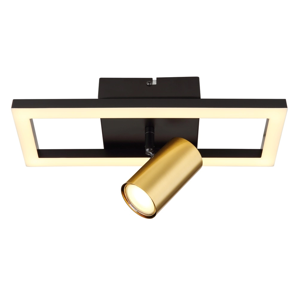 Design-Wandlampe Marrie Schwarz mit Gold Globo 9007371432172