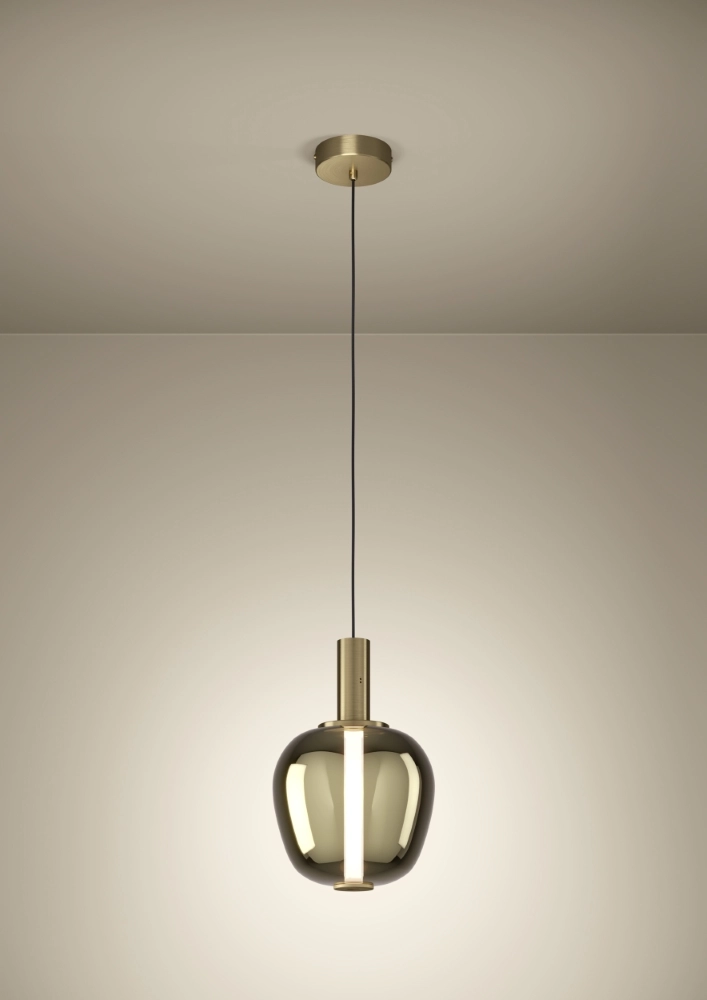 Design-Pendellampe Fruitera gold Ø 25cm Stars of Light 9008606360048