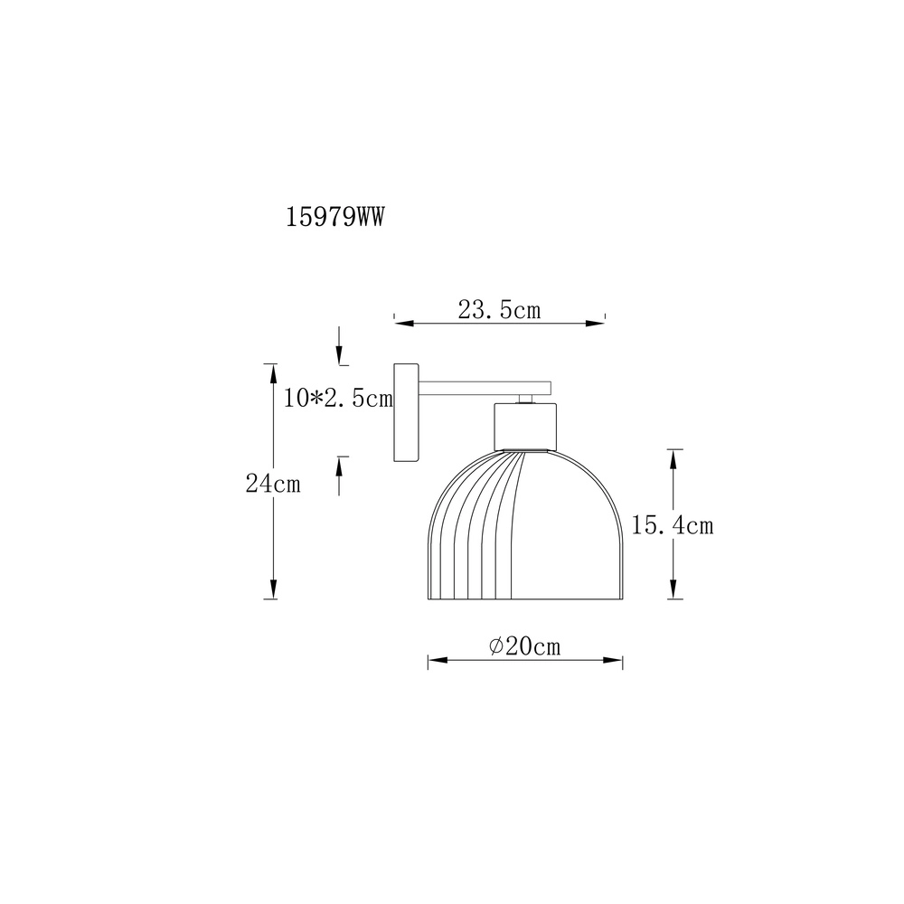 Wandlampe Swanson Weiß Globo 9007371583997