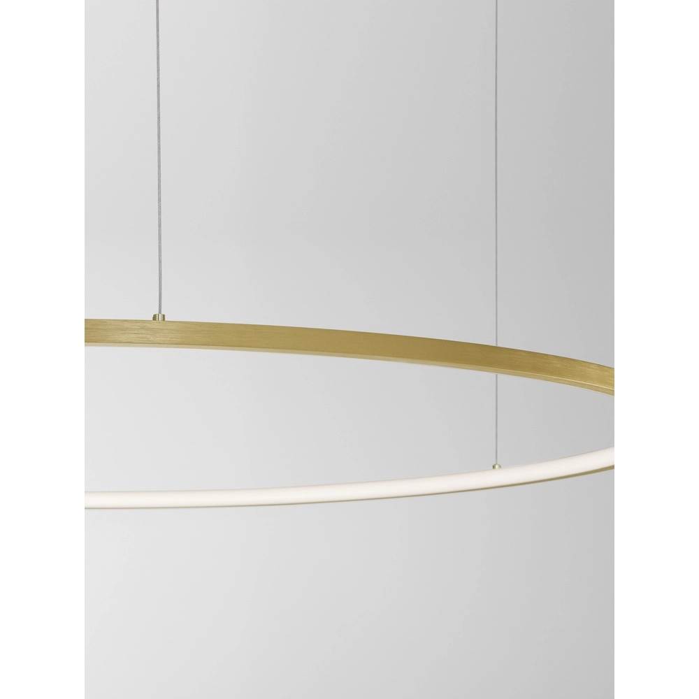 Runde Pendelleuchte Tarquin gold Ø 100cm Lyora 5212017438355