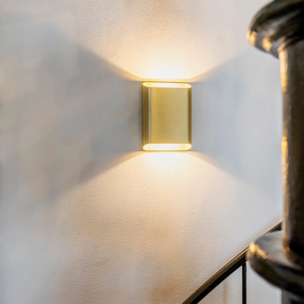 Wandleuchte Diaz L Gold gebürstet Artdelight 8720701100312
