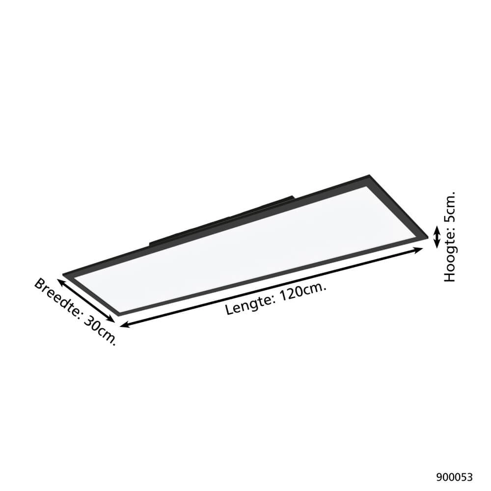 Deckenlampe Zigbee Salobrena-Z 120x30cm schwarz Eglo 9008606221899