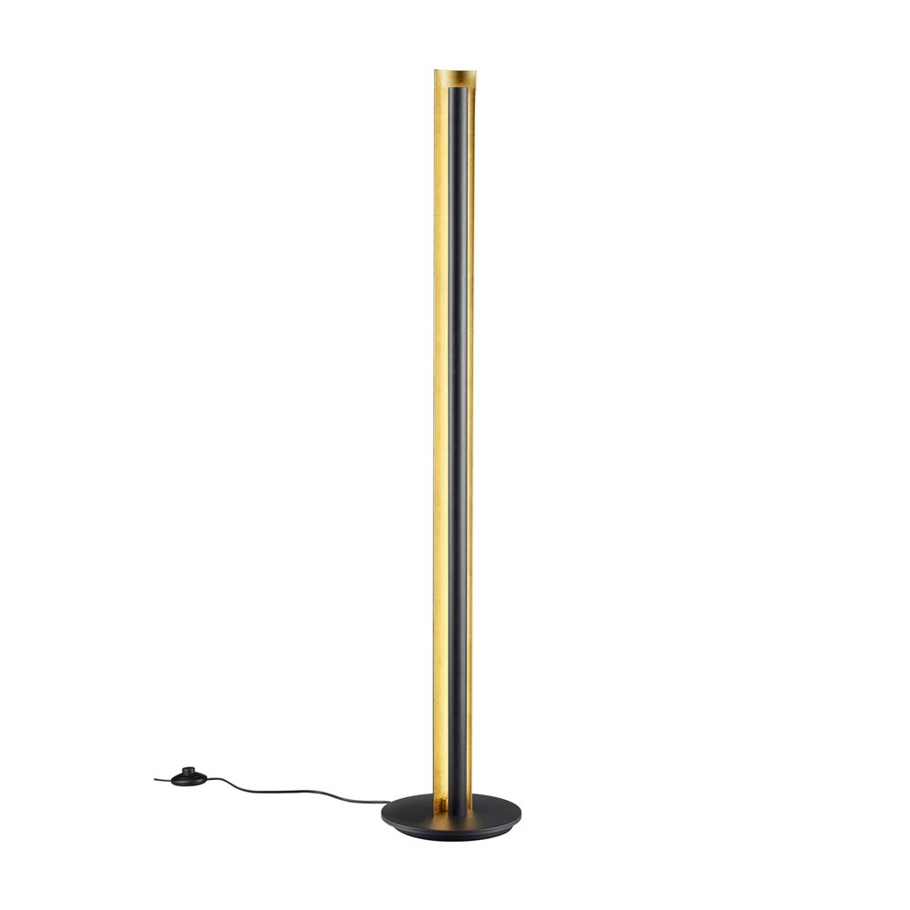 Led Stehleuchte backlight Texel 142 cm gold mit schwarz Trio 4017807359633