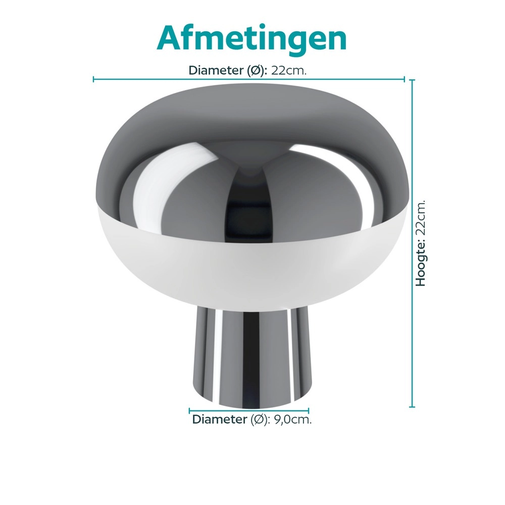 Intelligente Tischlampe Marini-Z Chrom Eglo 9008606390373