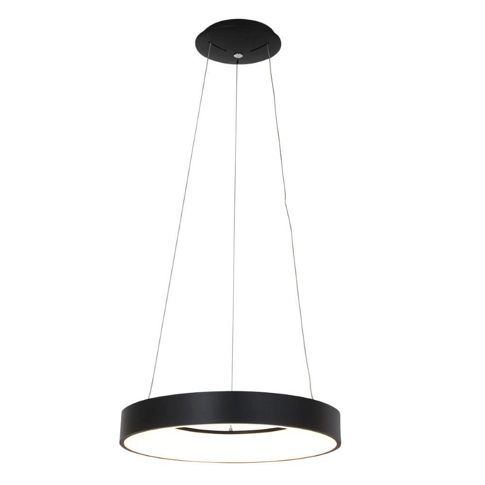 LED Hängelampe Ringlede Ø 48 cm schwarz Steinhauer 8712746132847