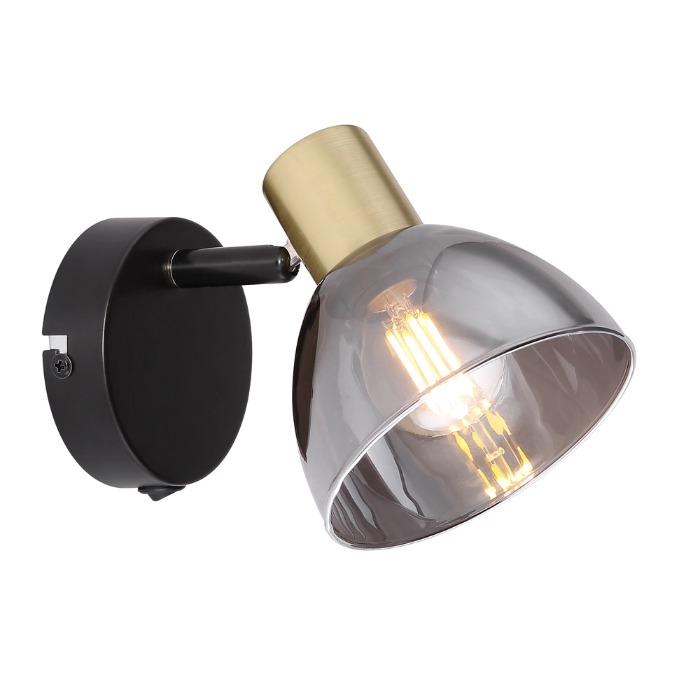 Design-Wandlampe Jay schwarz vom Rauch