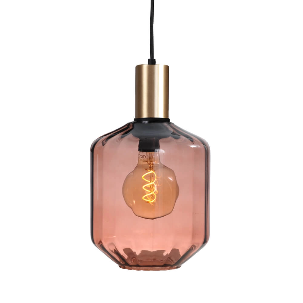 3-flammige Hängelampe - Gold - Porto mit roten Jagger-Brillen – Ø 24 cm Masterlight 8718121269658
