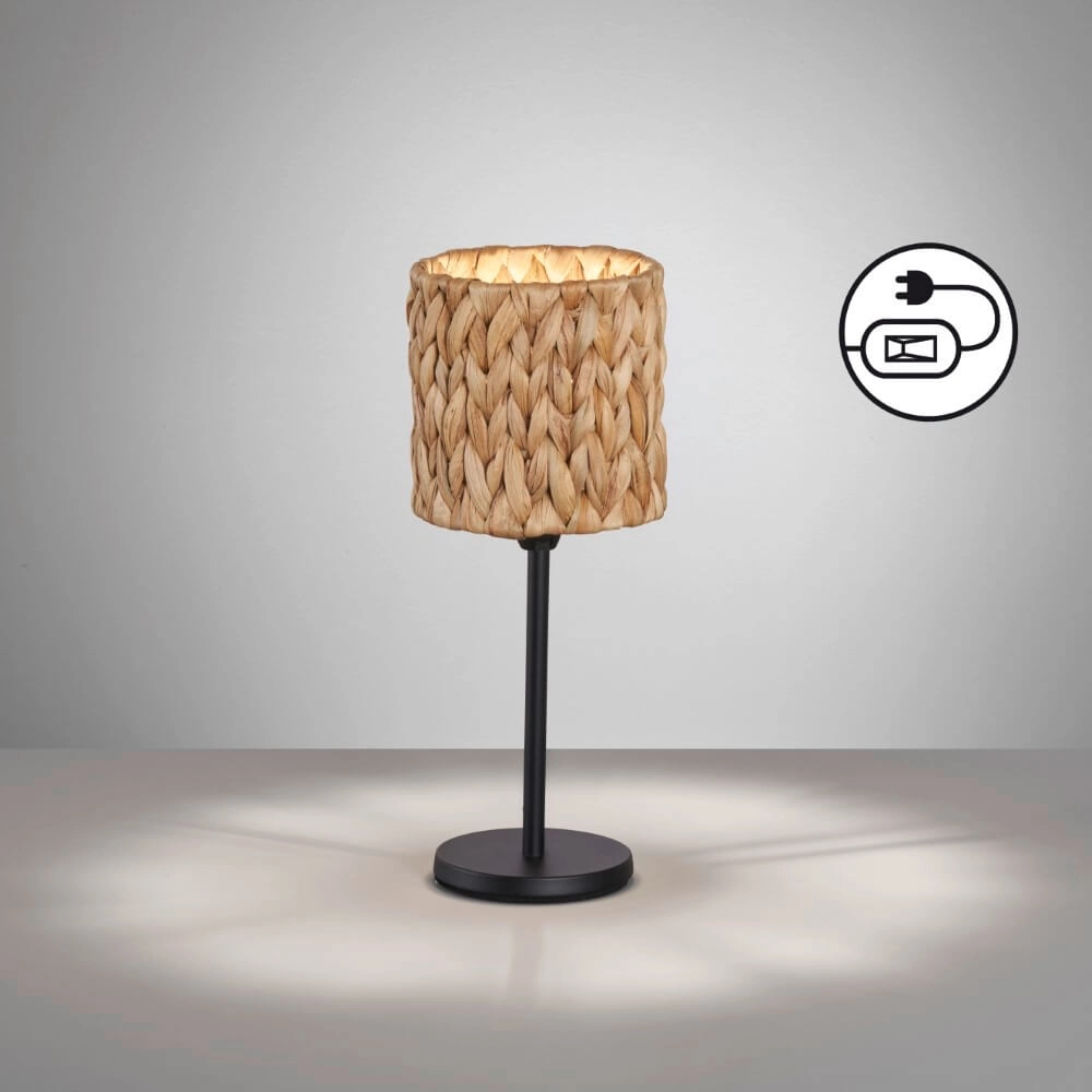 Rattan-Tischlampe Hyazinthe 13cm Fischer & Honsel 4003694506786