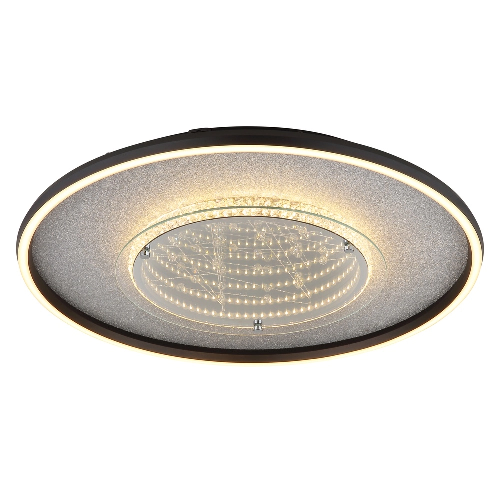 Deckenlampe Mirrora schwarz Ø 51,5 cm Globo 9007371569854