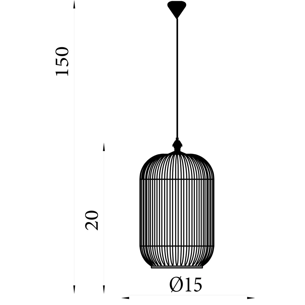 Pendelleuchte Pearl schwarz mit weißem Glas Searchlight 5053423306582