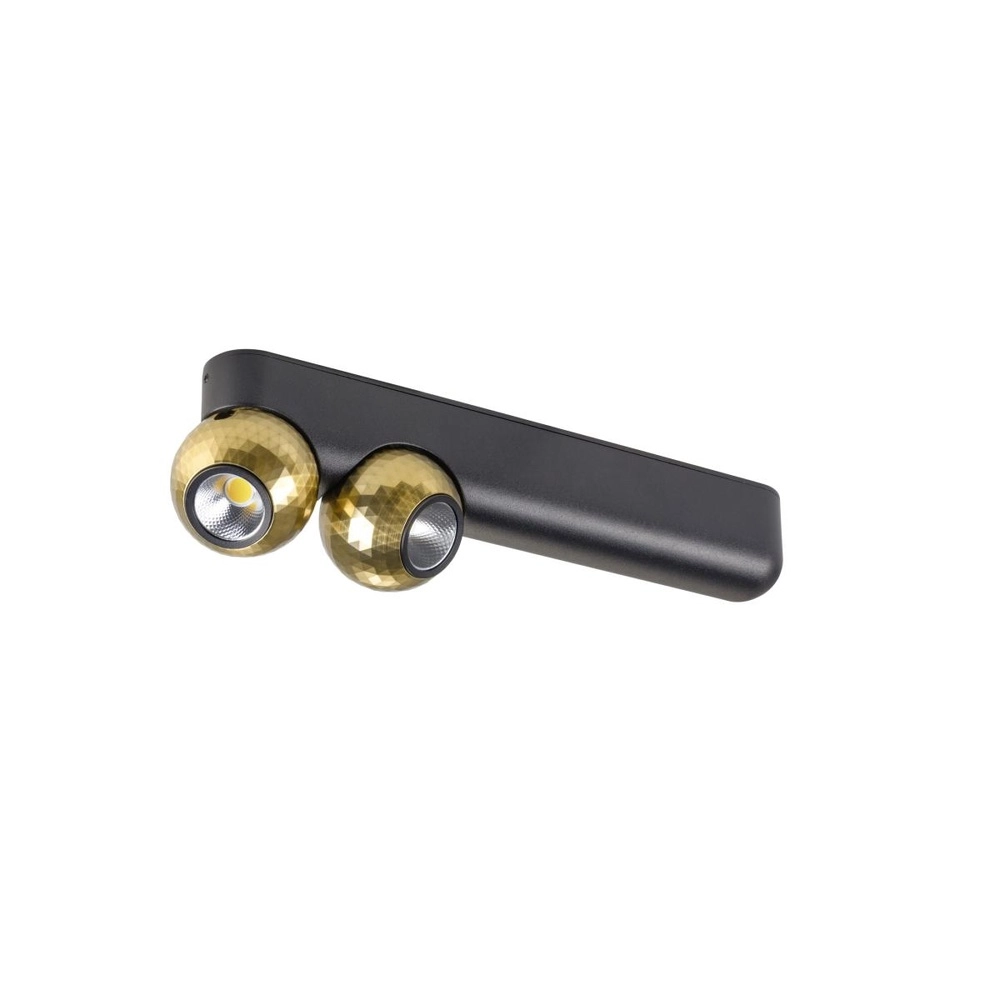 Deckenlampe Dysko Schwarz mit goldenem Double SLV 4024163317184