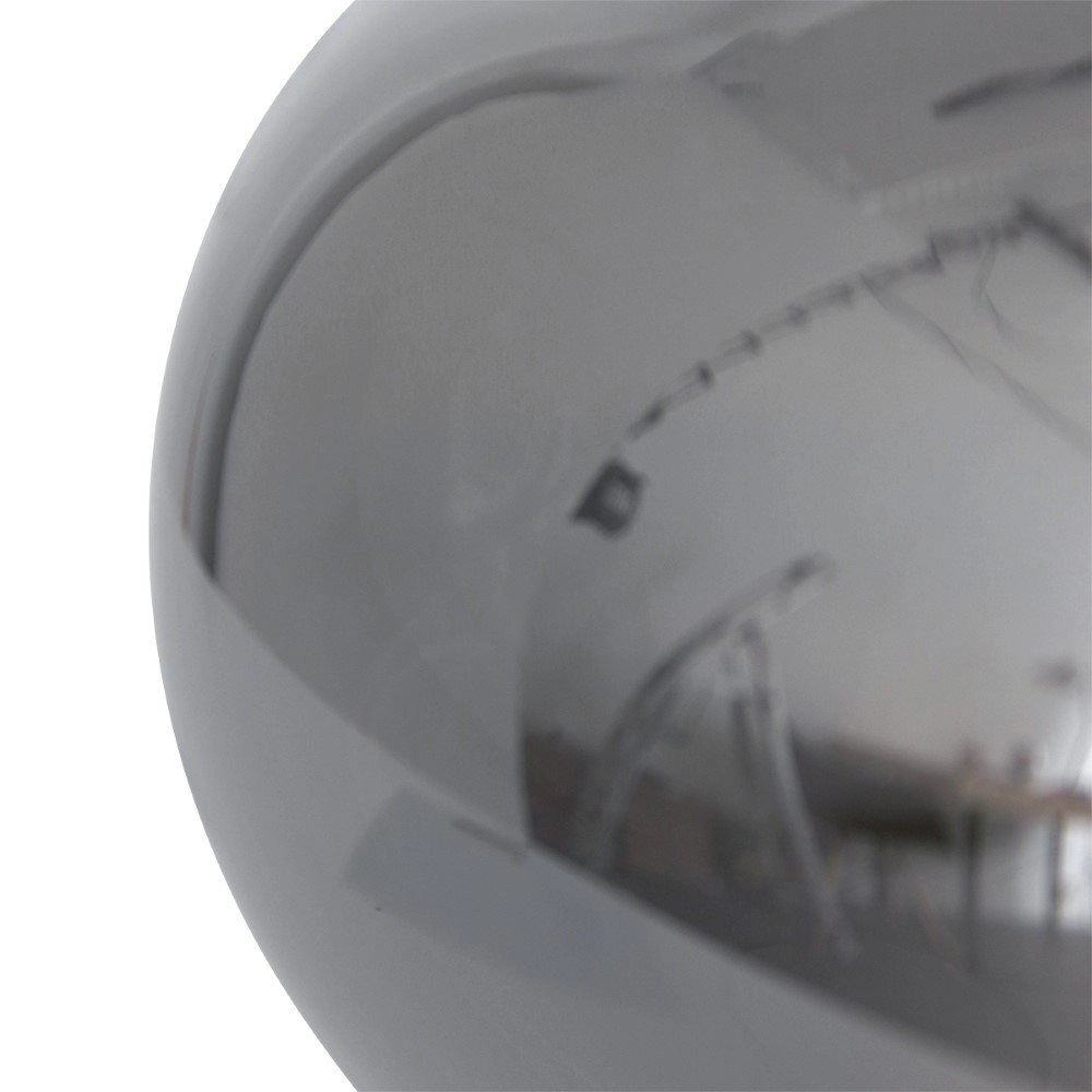 Glastischlampe Reflexion 22cm schwarz mit Rauchglas Steinhauer 8712746132601