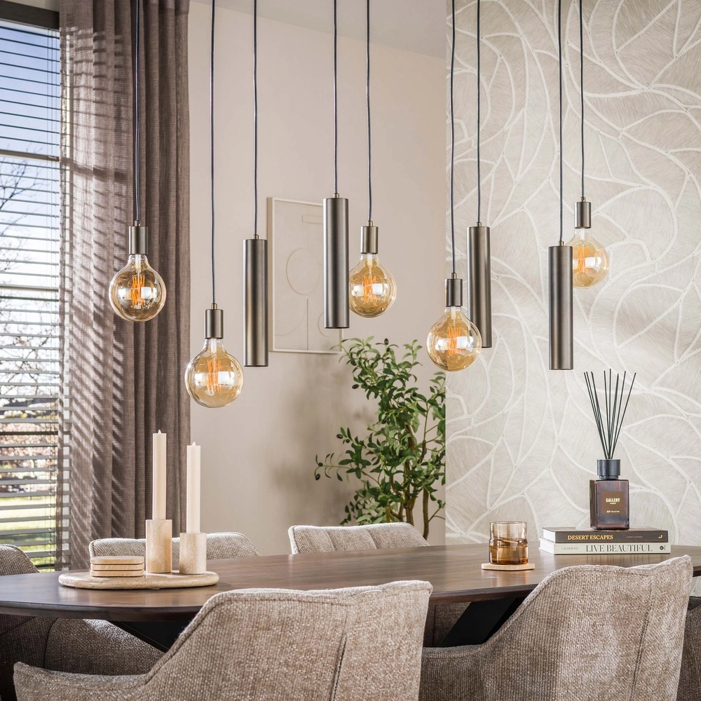 Design-Pendellampe Senso 9-helles Sienabraun Lyora 8716803515048