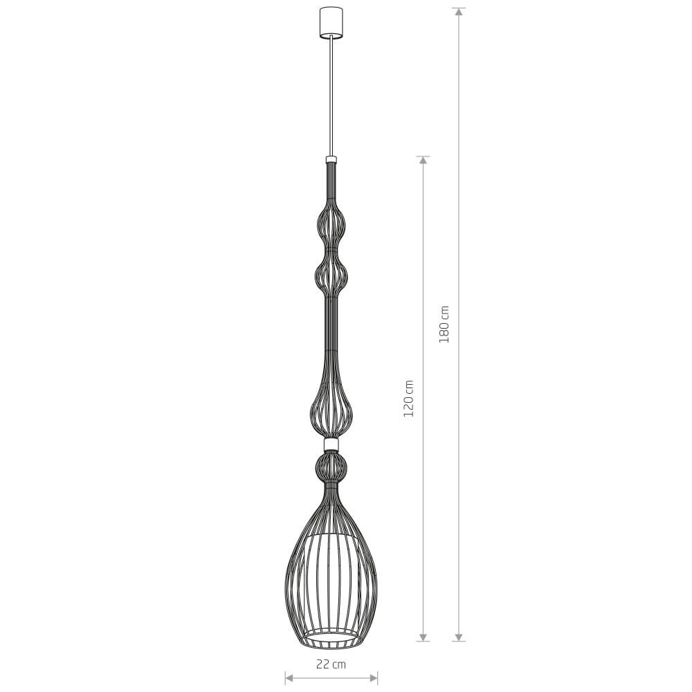 Handlampe mit Stoff Abi Ø 22cm Lyora 5903139886499