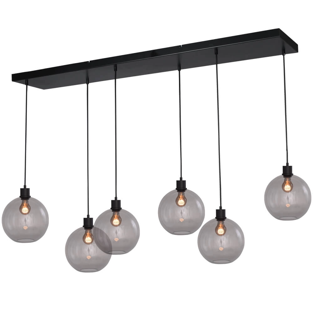 Hängelampe Lazise 6x Ø 25cm schwarz