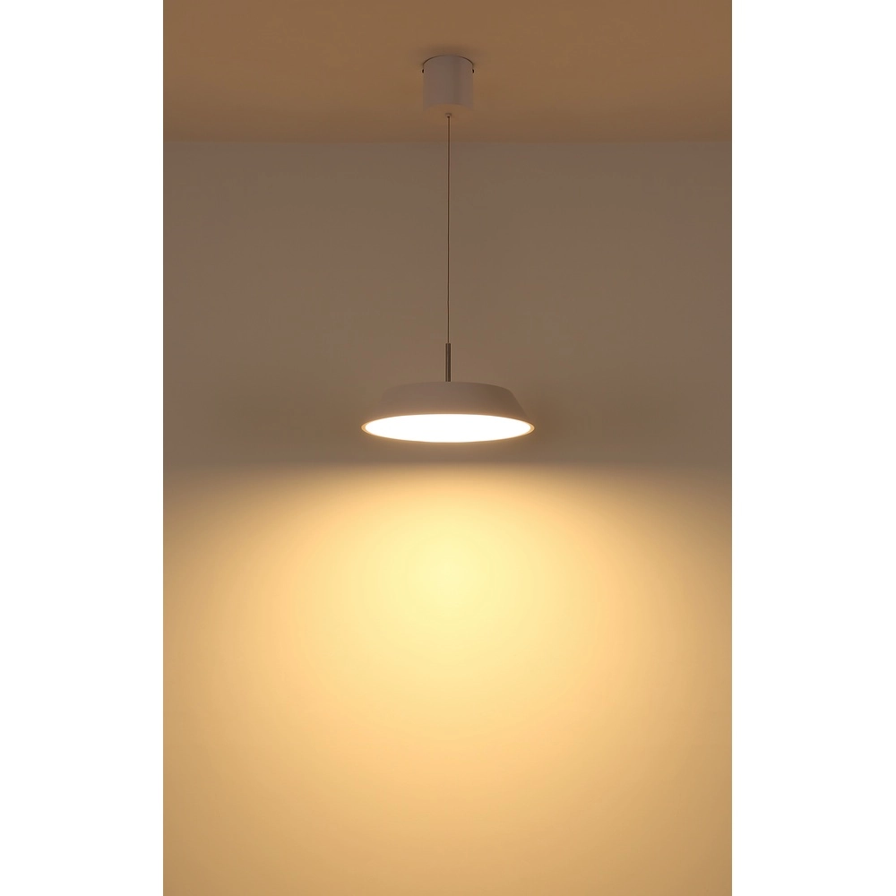 Elegante Pendellampe Silena weiße Ø 40cm Globo 9007371586233