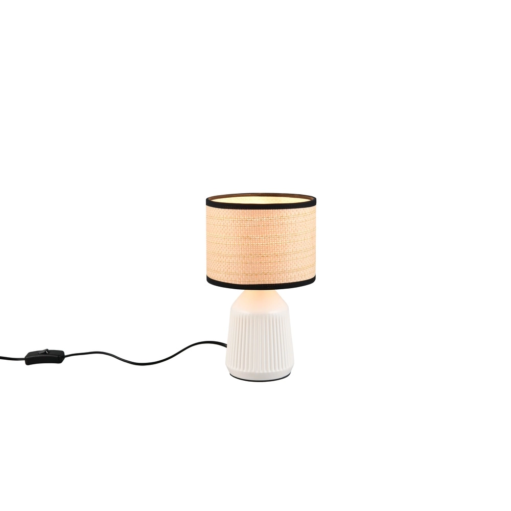 Tischlampe Formentera Ø 16 cm weiß Trio 4017807692105