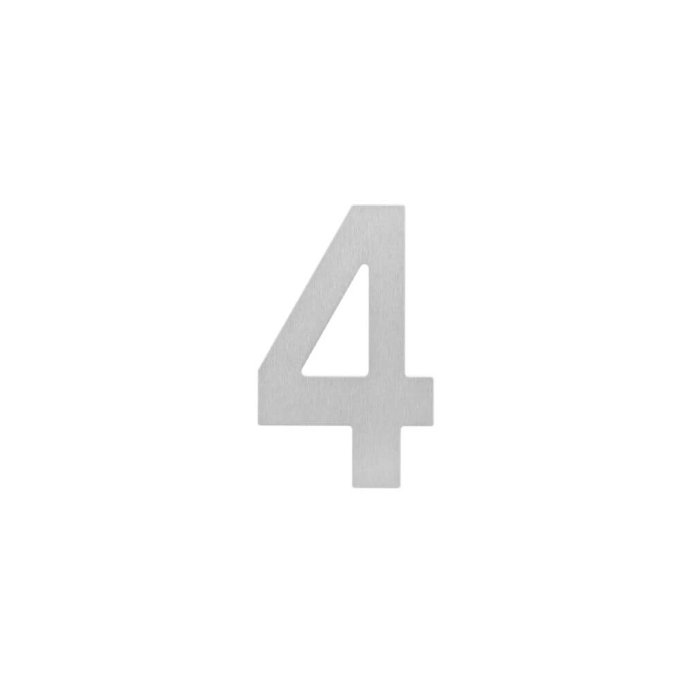 Hausnummer 4 Numbra 150x2mm Edelstahl Intersteel 8714186126738