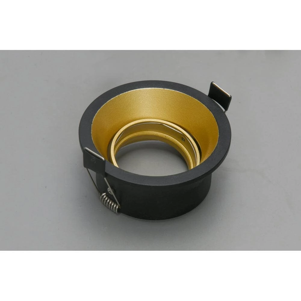 Runder Einbaustrahler Roura Schwarz mit goldener Innenseite Artdelight 8720701102644
