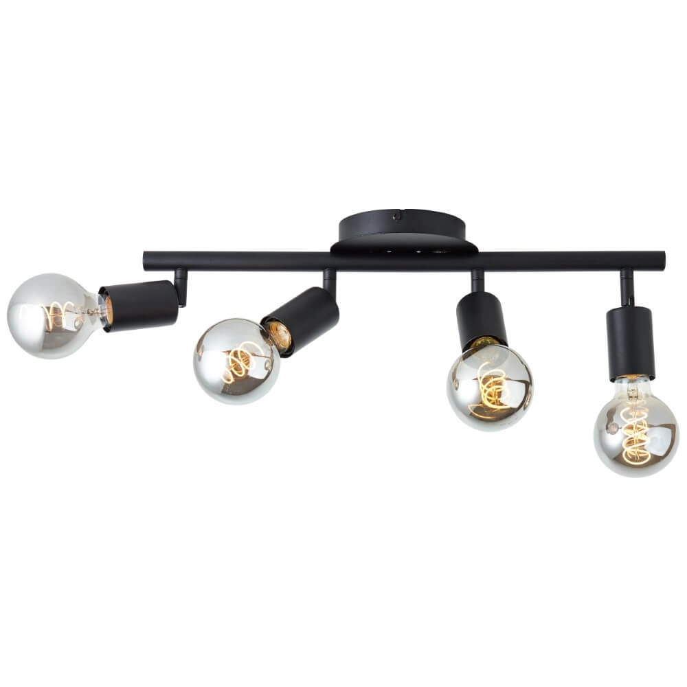 Deckenleuchte mit 4 Leuchten Tiffany Schwarz Brilliant 4004353406485