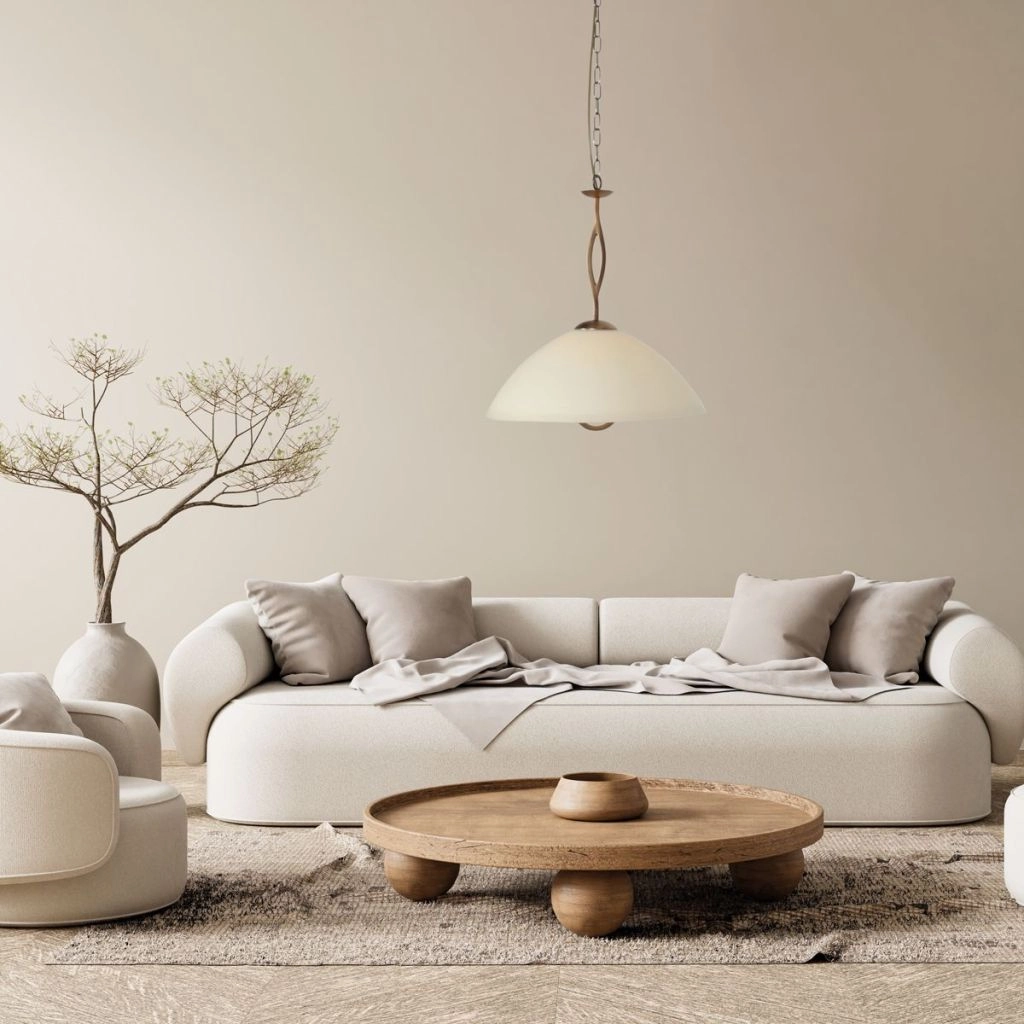 Klassische Pendellampe Anthea 1-Licht Bronze Steinhauer 8712746180220